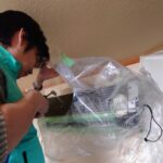 エアコン分解洗浄の様子